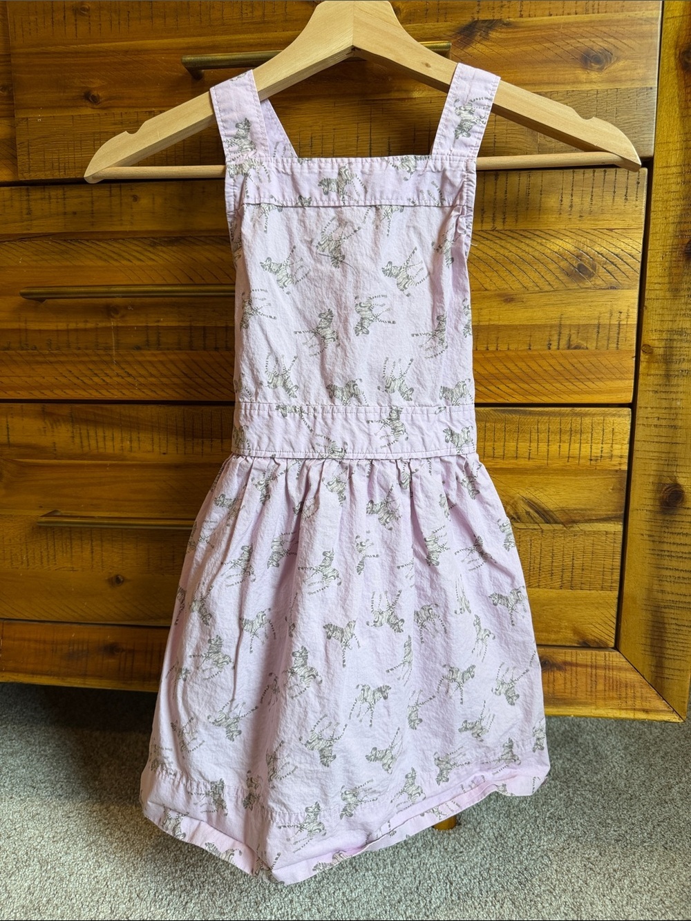 Crewcuts Kids Pink Printed 🦓 Zebra Sundress